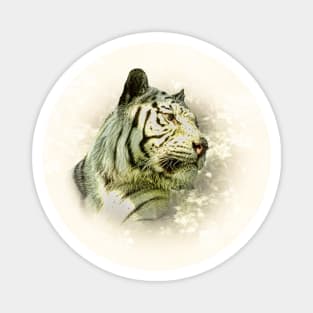 White tiger Magnet